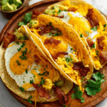 Cheesy Breakfast Egg Tacos