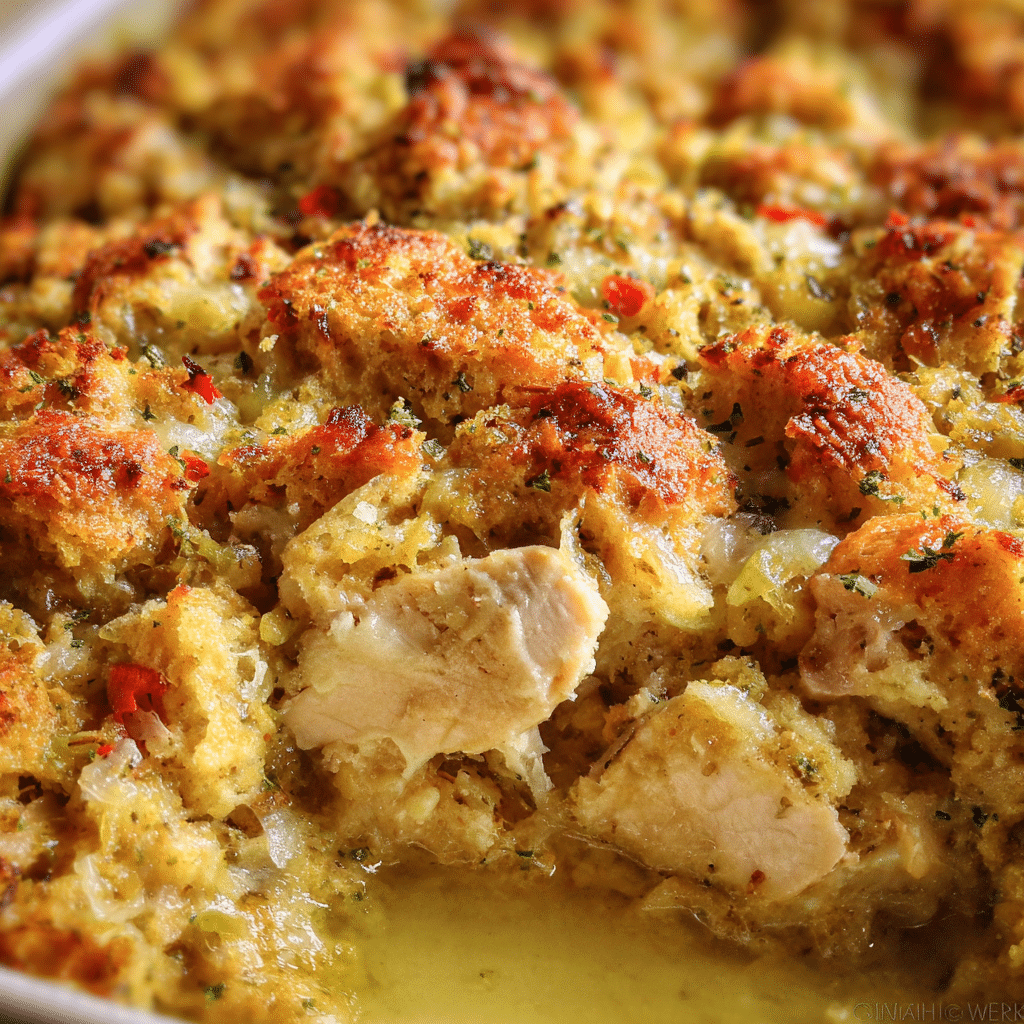 Chicken & Dressing Casserole