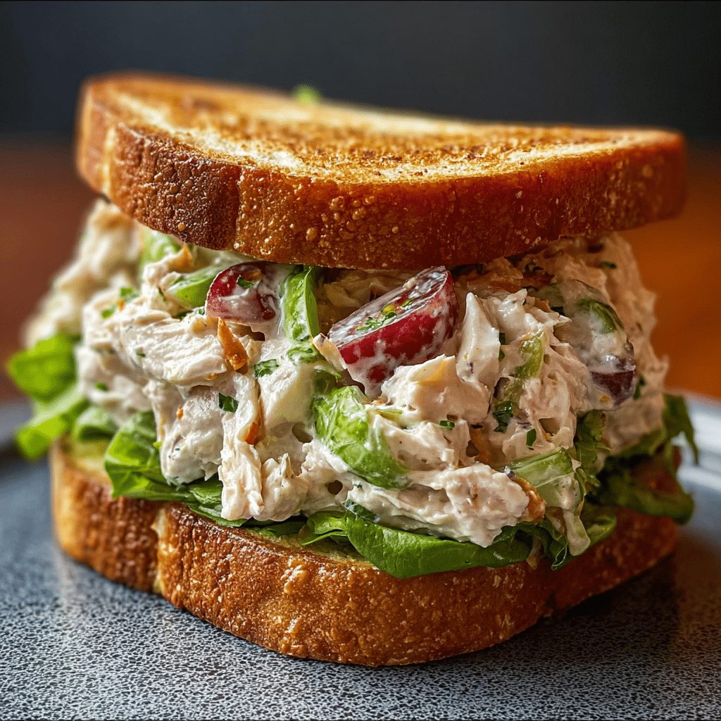 Chicken Salad Sandwich on Toast