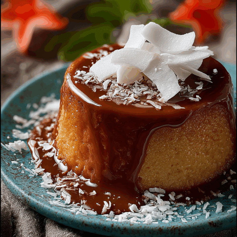 Chocolate Coconut Flanlight