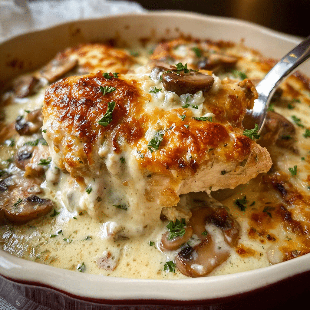 Creamy Muenster Chicken Casserole