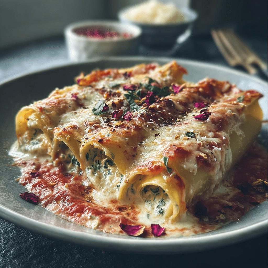 Creamy Rose Cannelloni