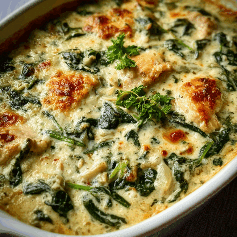 Creamy Spinach Chicken Casserole