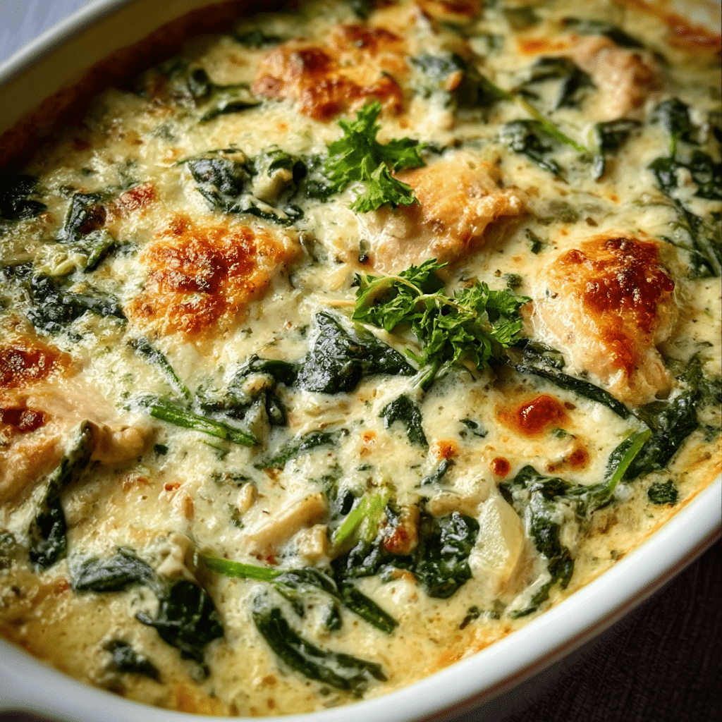 Creamy Spinach Chicken Casserole