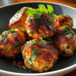 Easy Thai Baked Chicken Meatballs