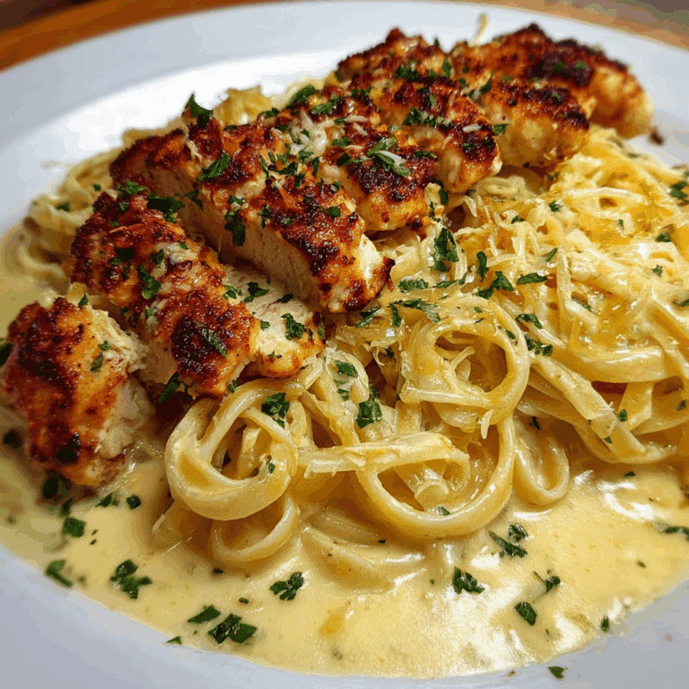 Garlic Parmesan Cheddar Chicken Linguine in Creamy Butter Sauce