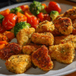 Homemade Chicken Nuggets with Veggies