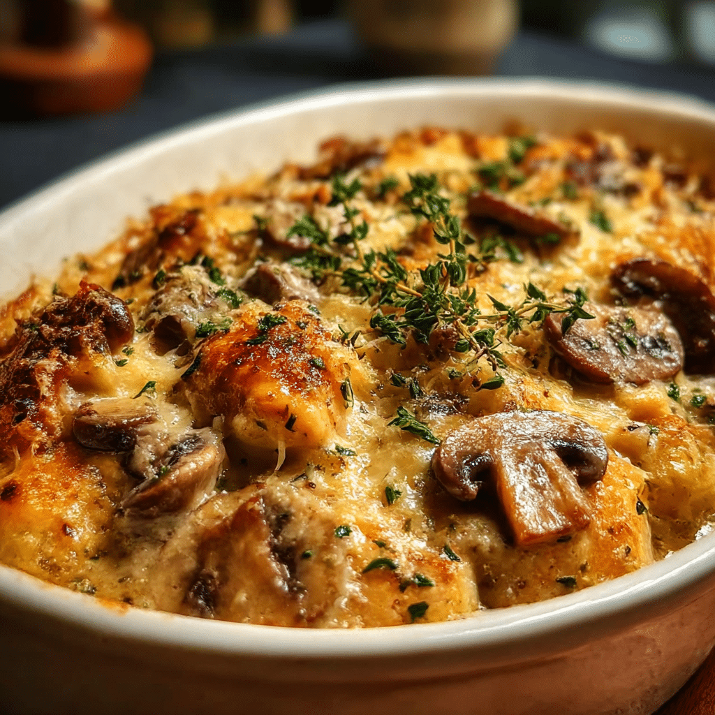 Wild Mushroom Chicken Casserole