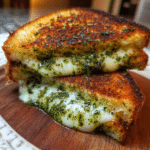 Best Pesto Grilled Cheese