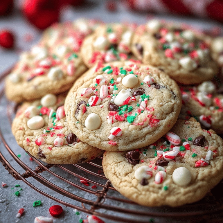 White Chocolate Candy Cane Cookies
